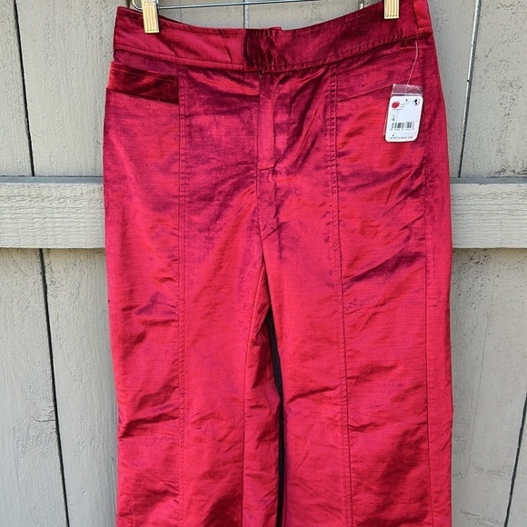 NWT Free People Walk With You Velvet Wide Leg Flare Trousers Sz 4 - Picture 6 of 11